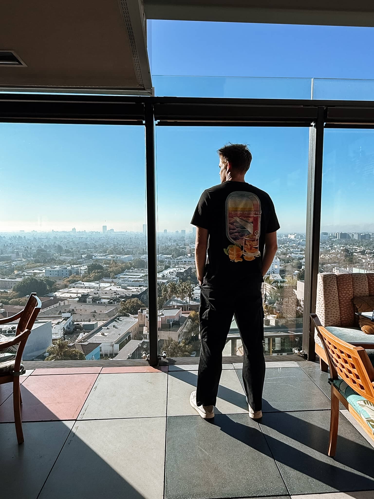 Will Miller overlooking a city view